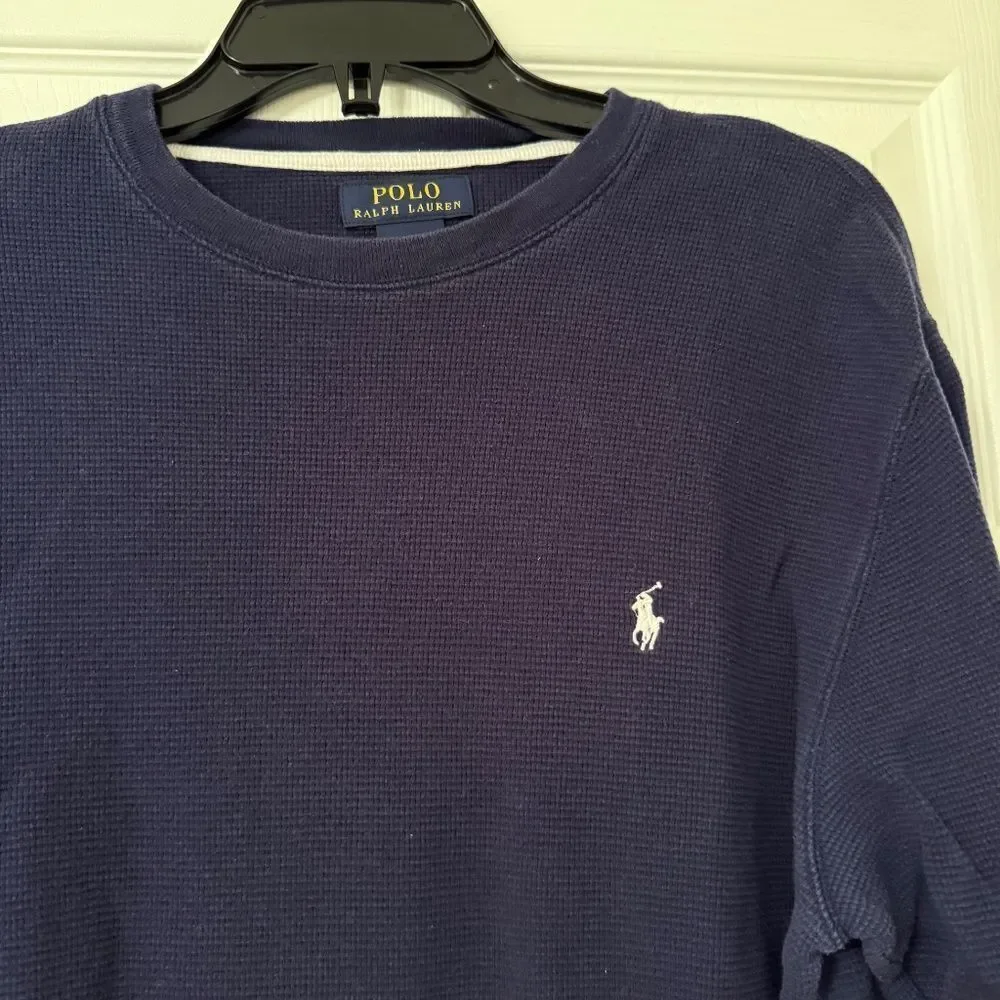Polo Ralph Lauren Navy Blue Thermal Long Sleeve